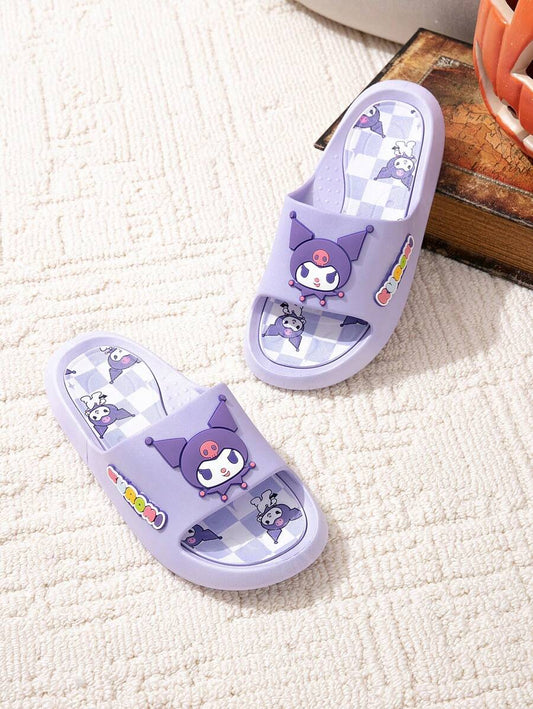 Cartoon Cute Soft Soles Indoor Slipper Purple