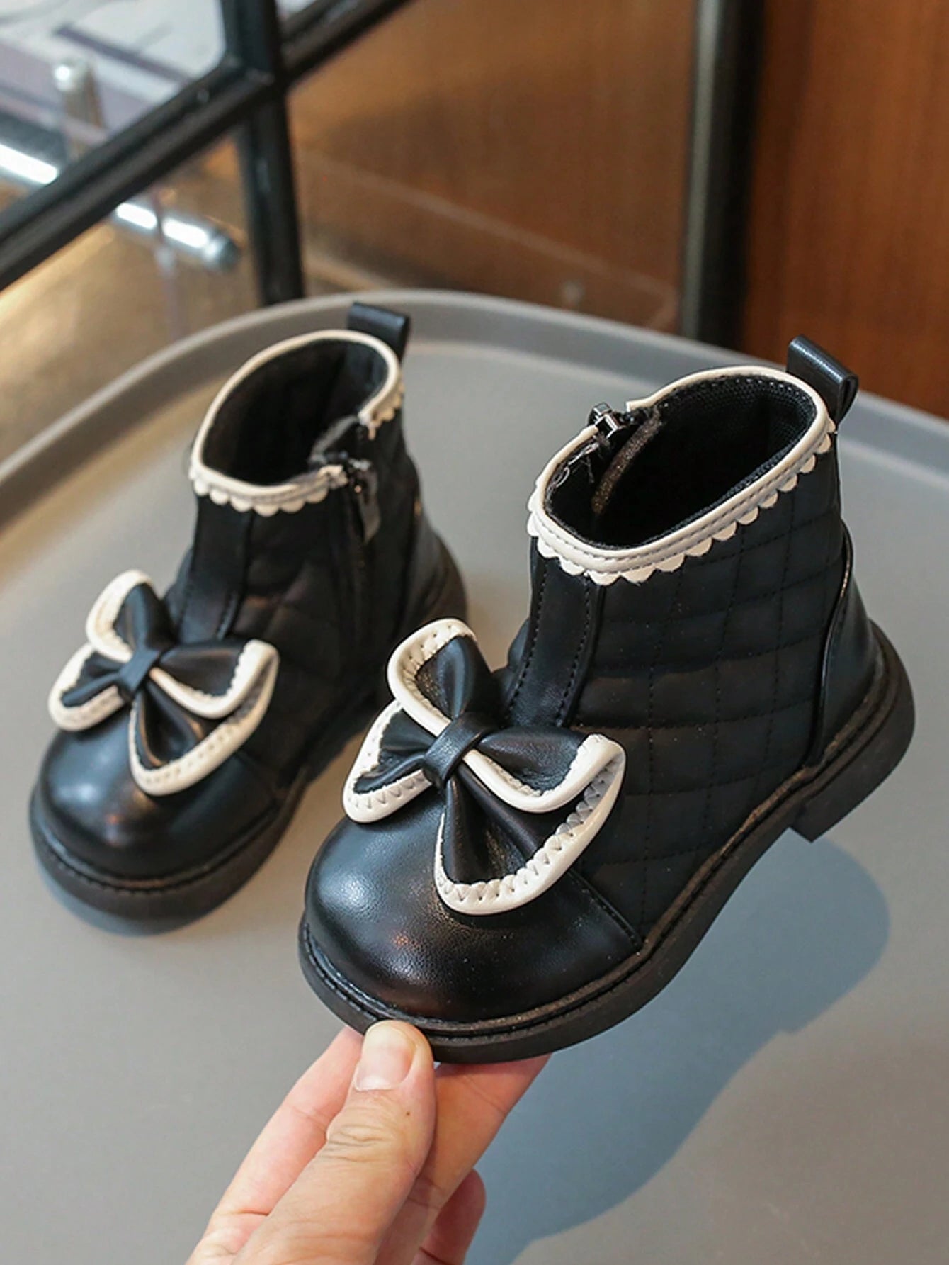 British Style Fashion Short Boots Black