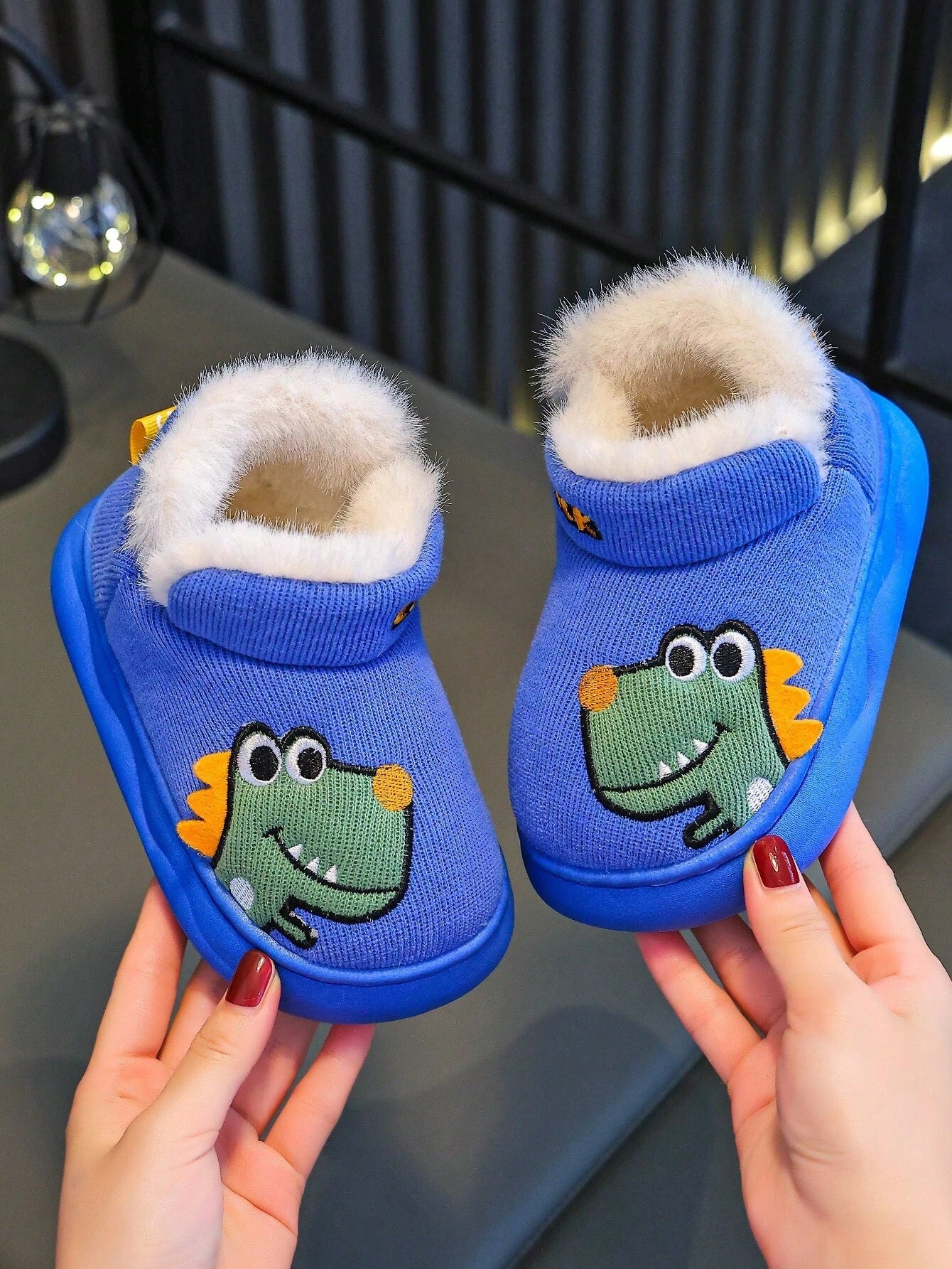 Kids Cartoon Dinosaur Slippers