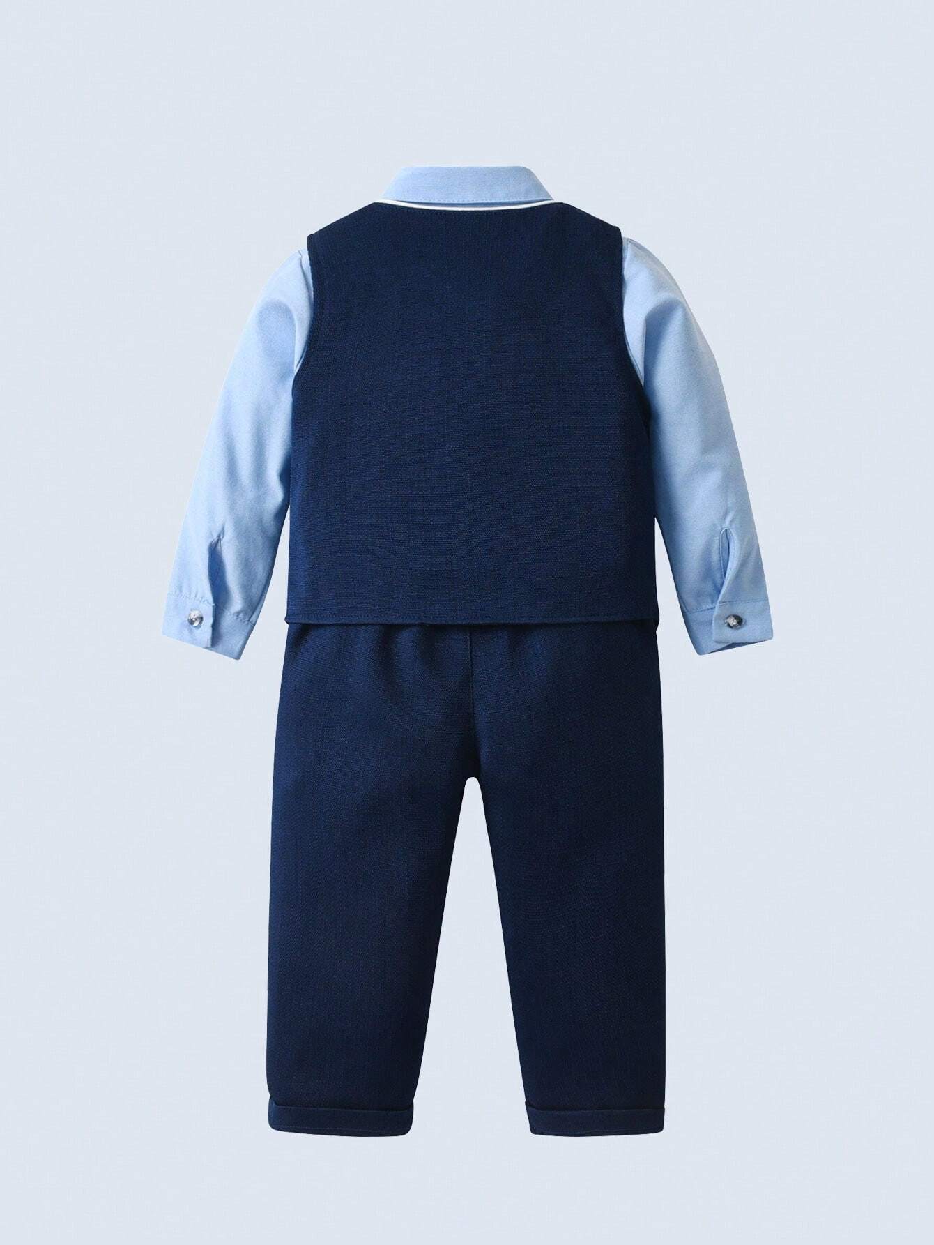 3pcs Baby Boys Gentleman Outfit Set