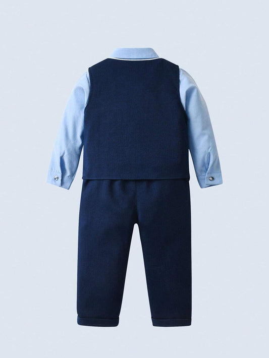 3pcs Baby Boys Gentleman Outfit Set