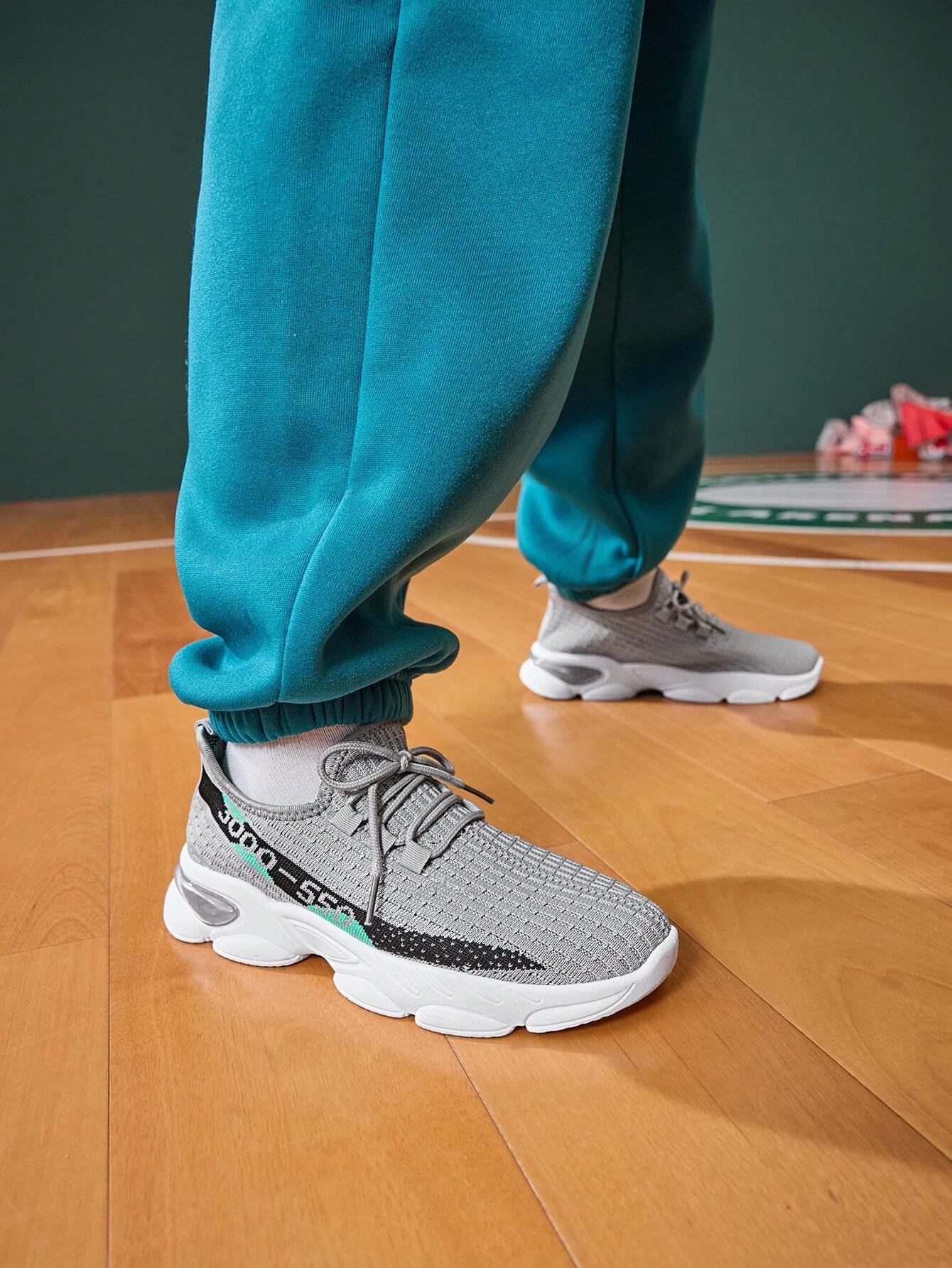 Fashion Casual Gray Mesh Breathable Soft Children Kids Sport Shoes