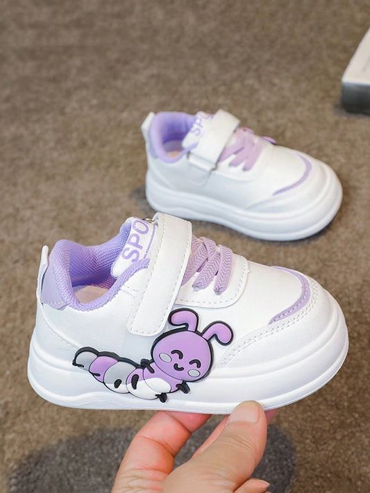 1 Pair Baby & Toddler Caterpillar Soft Sole Sneakers Purple