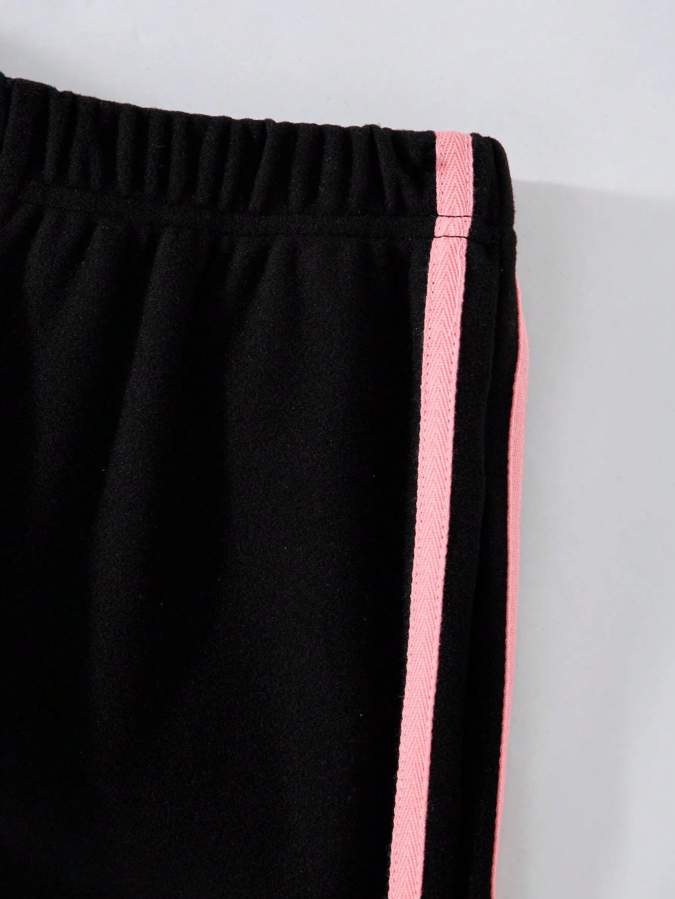 Tween Girl Jacquard Hooded Sweatshirt & Velvet Flare Pants Casual Set