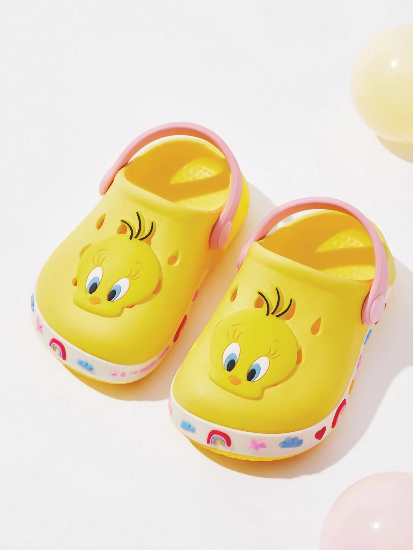 SCOOBY-DOO X SHEIN Cute Dog Pattern EVA Hole Slippers Yellow