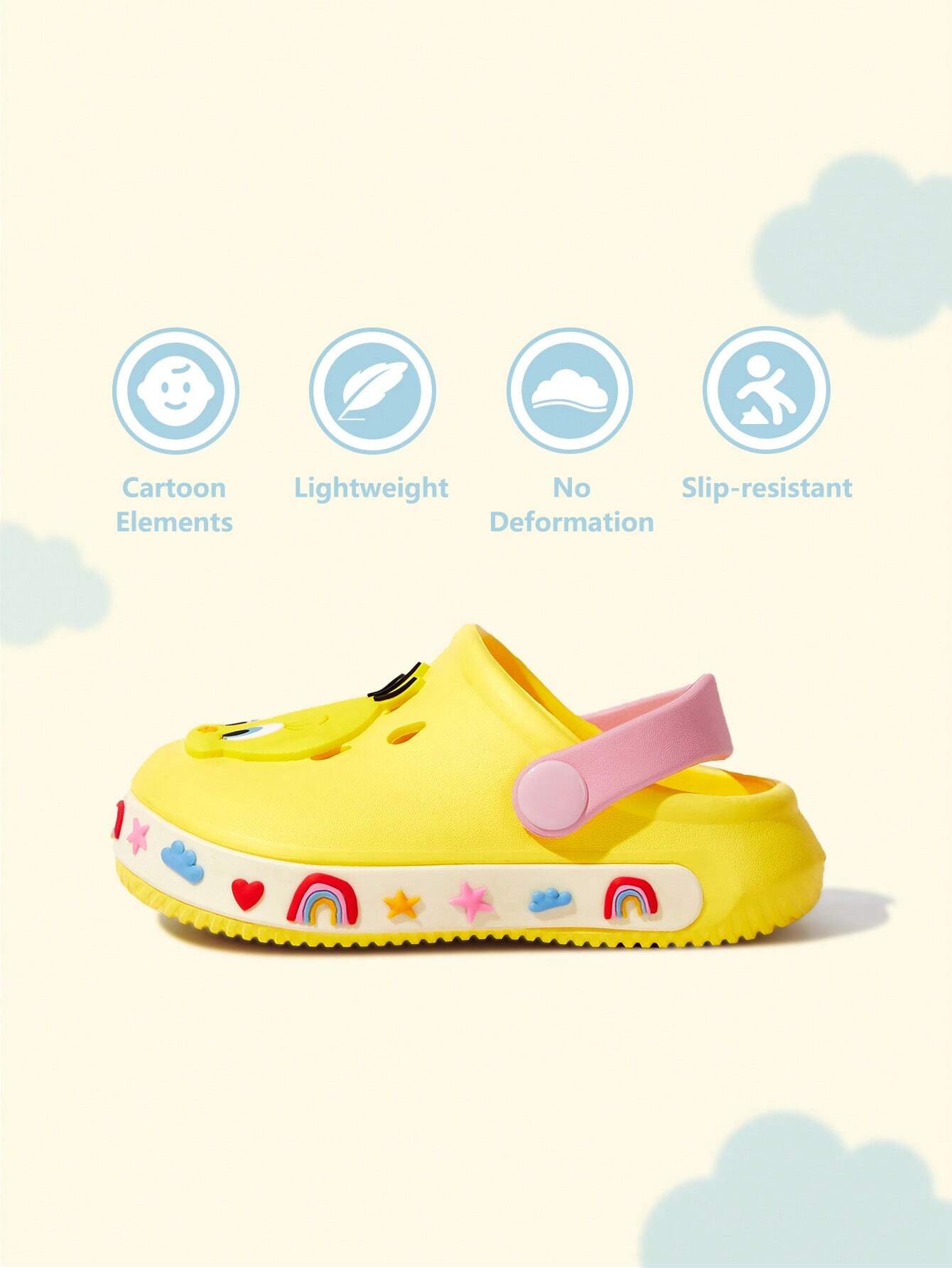 SCOOBY-DOO X SHEIN Cute Dog Pattern EVA Hole Slippers