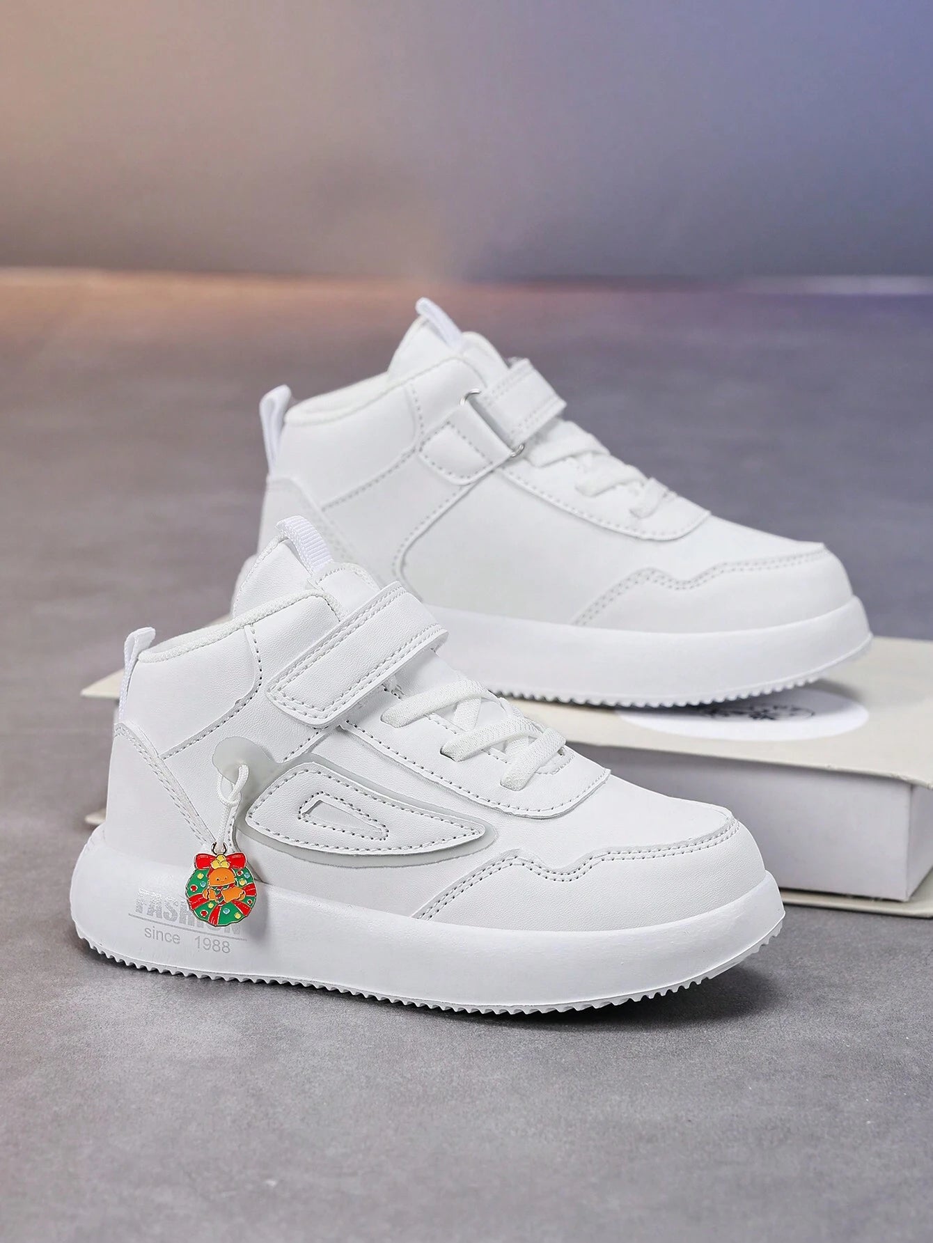 1 Pair Children Leather Waterproof Casual Shoes