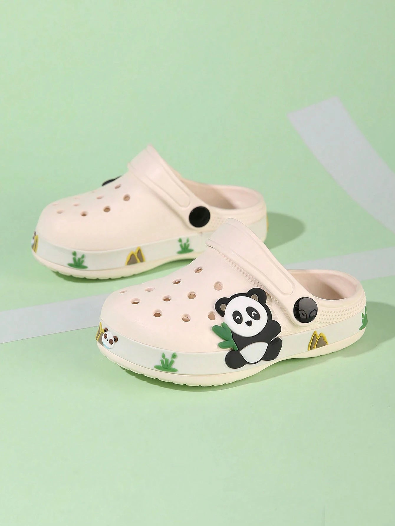 Kids Simple Hollow Casual Flat Shoes Beige