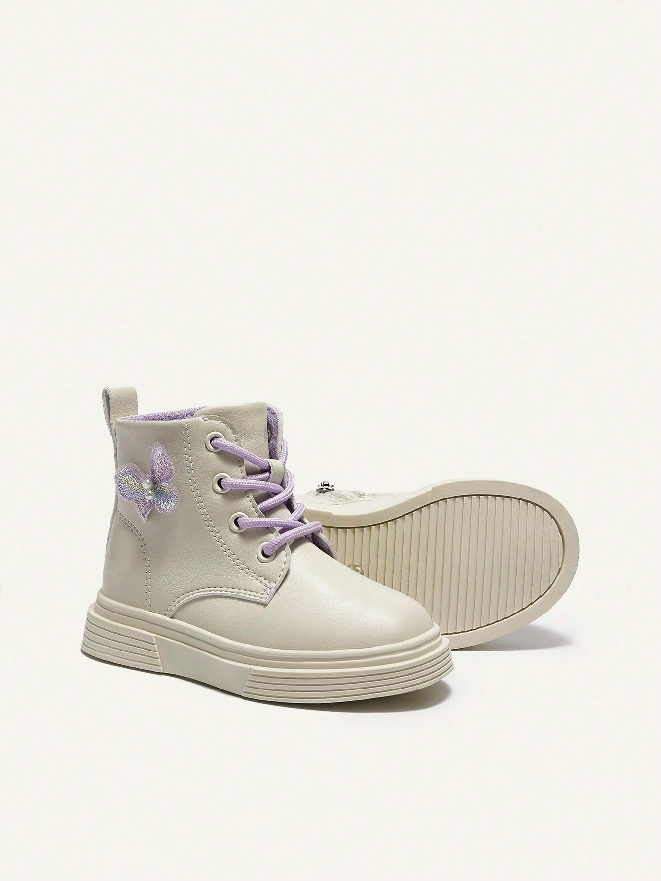 Cozy Pixies Thicken Warm Fashion Casual Versatile Butterfly Princess Baby Girls Toddlers Flat Boots