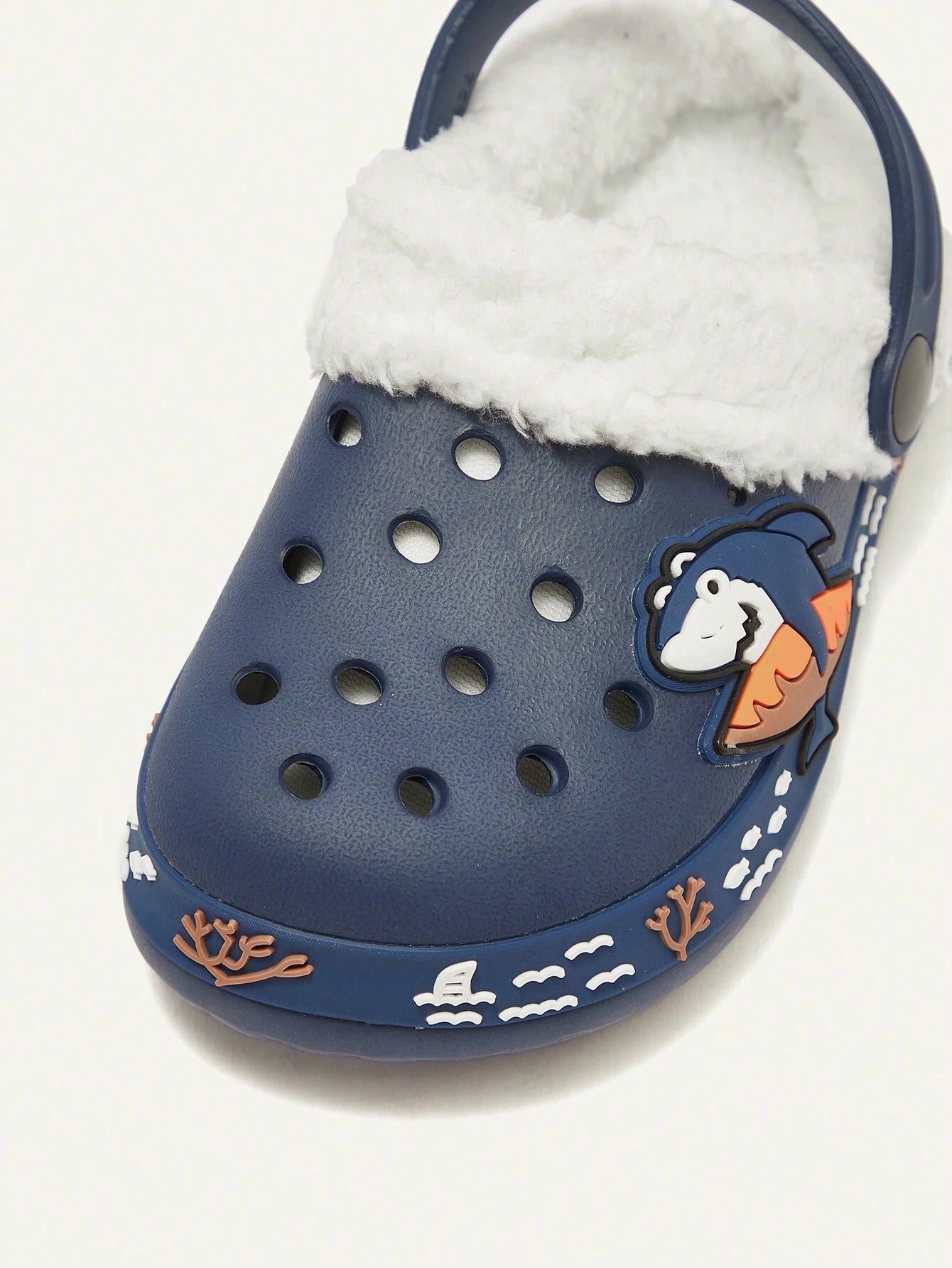 Cozy Pixies 1 Pair Kids Cute Cartoon White Snowman Pattern Garden Shoes