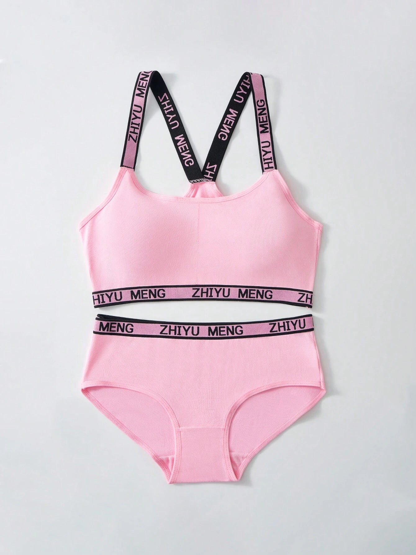 Tween Girls Minimalist Fashion Bra & Panty Set