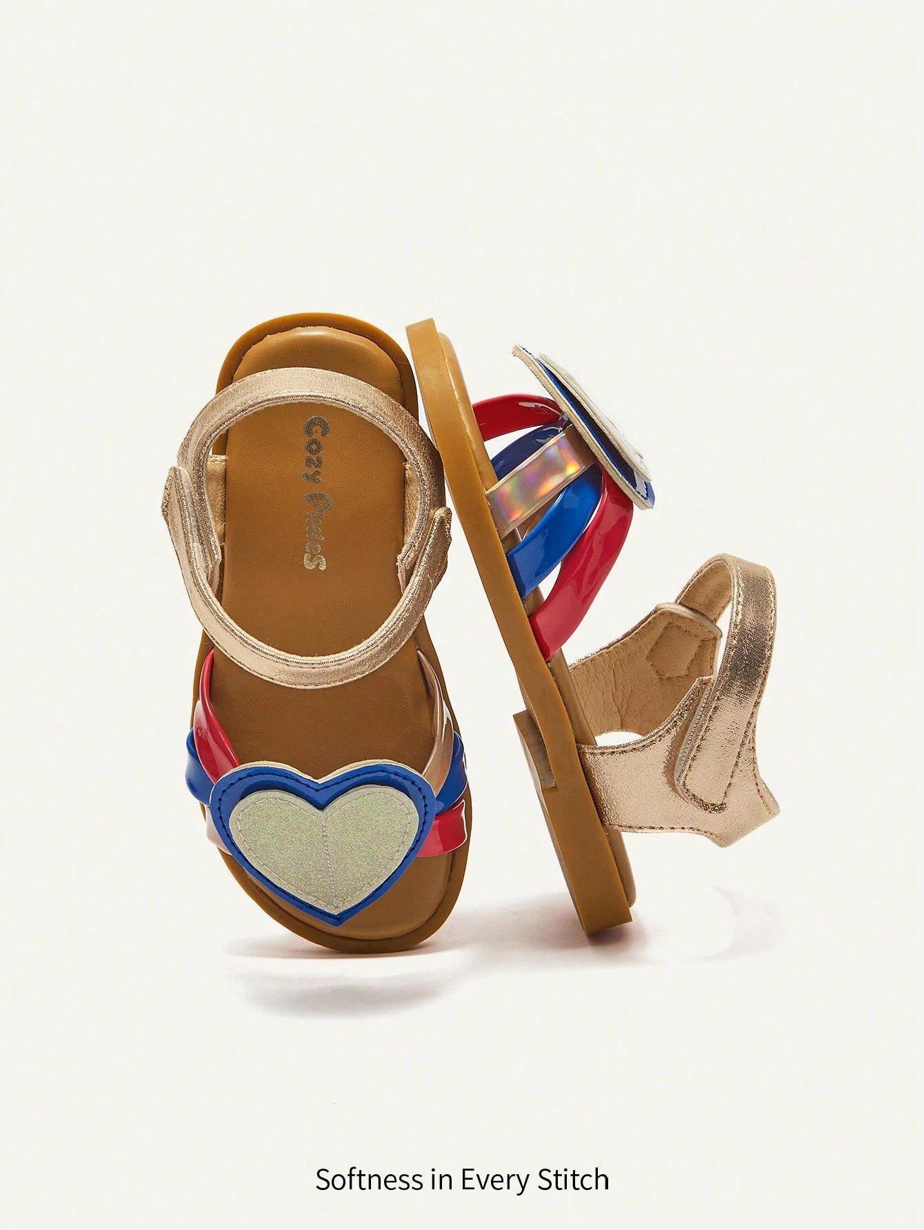 Cozy Pixies Fashionable, Casual, Comfortable, Anti-Slip, Cute Baby Sandals Gold