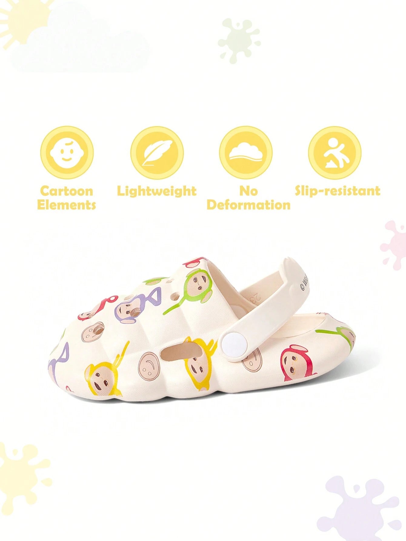 SCOOBY-DOO X SHEIN Cute Dog Pattern EVA Hole Slippers