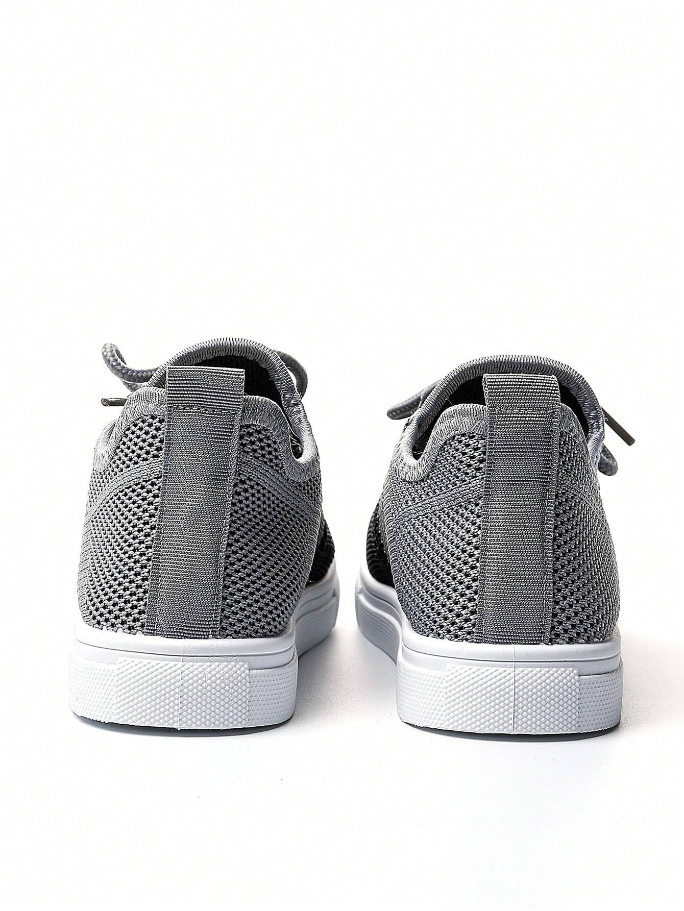 4 Season All-Match Kids Breathable Lace-Up Color Blocking Flat Casual Sneakers