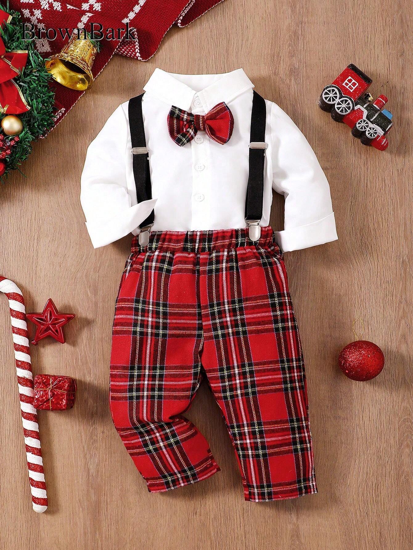 Baby Boy 2pcs/Set Gentleman Style Set Red