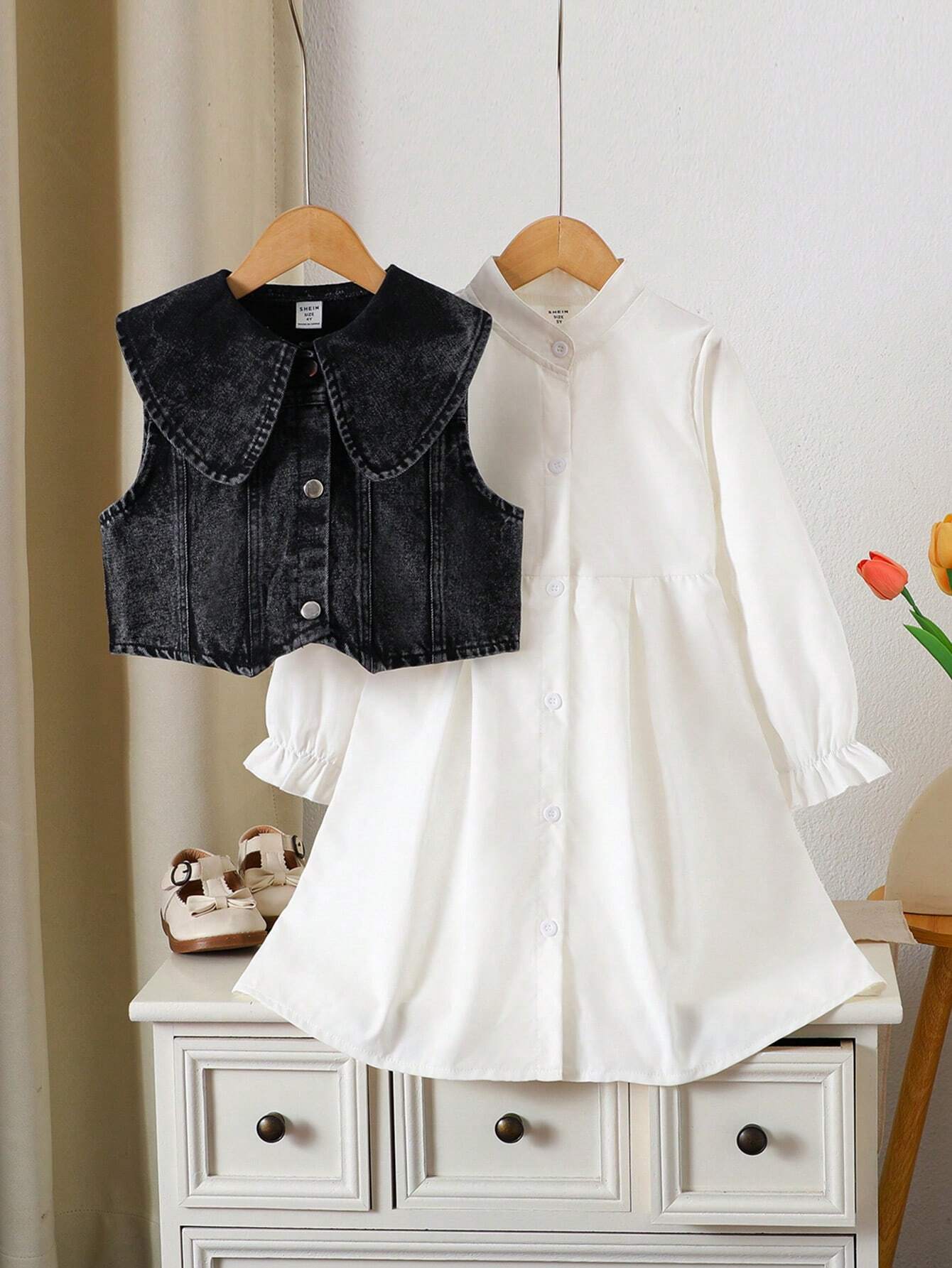 Young Girl 2-Piece Set Black