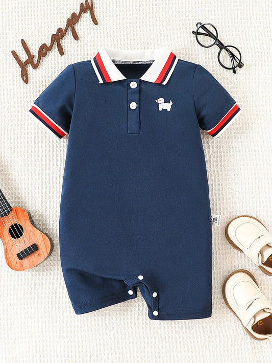 Baby Boy's Casual Romper Multicolor
