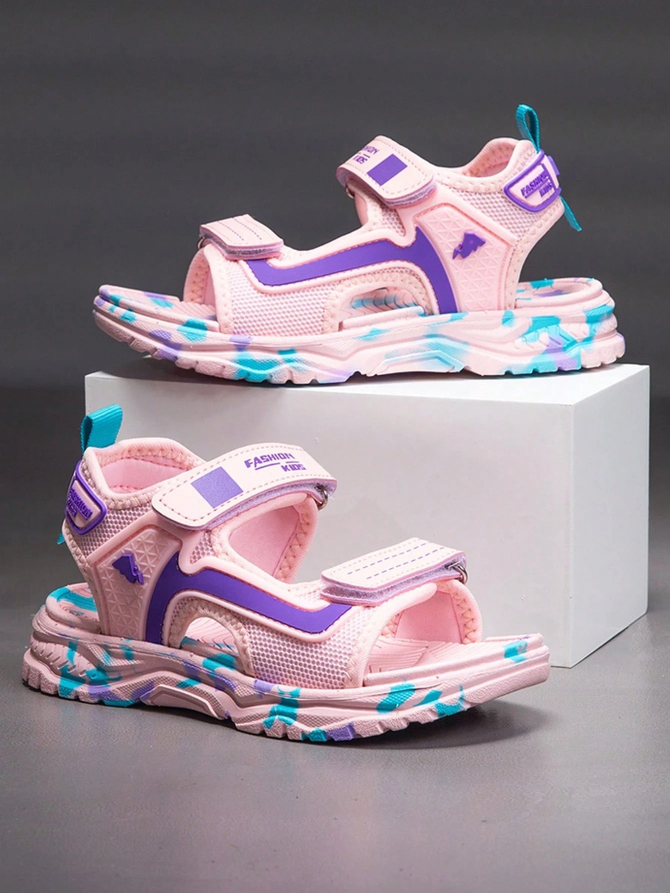 Kids Open Toe Sandals Pink