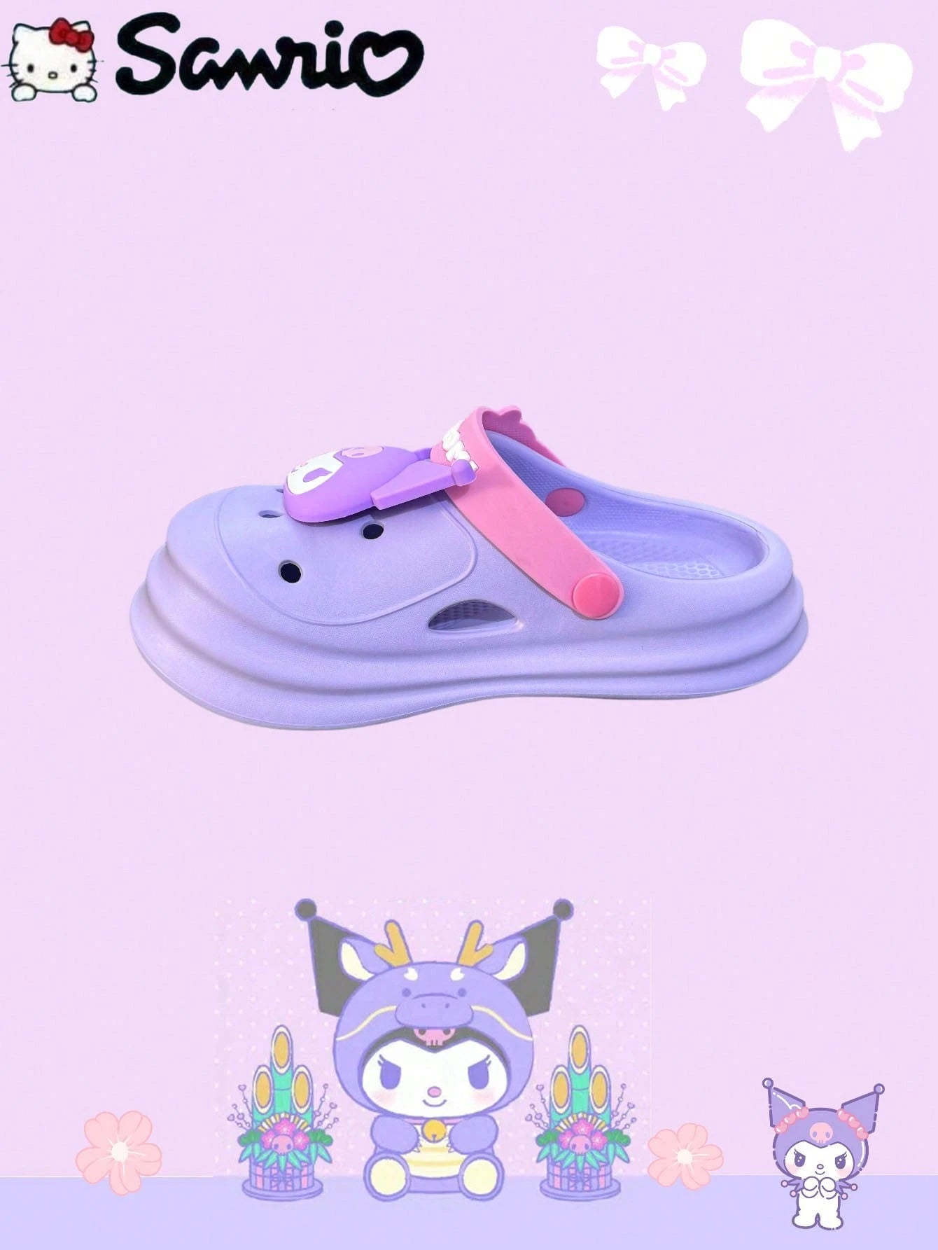 Children's Hole Shoes Cute Cartoon Home Indoor And Outdoor Beach Toe Cap Sandals