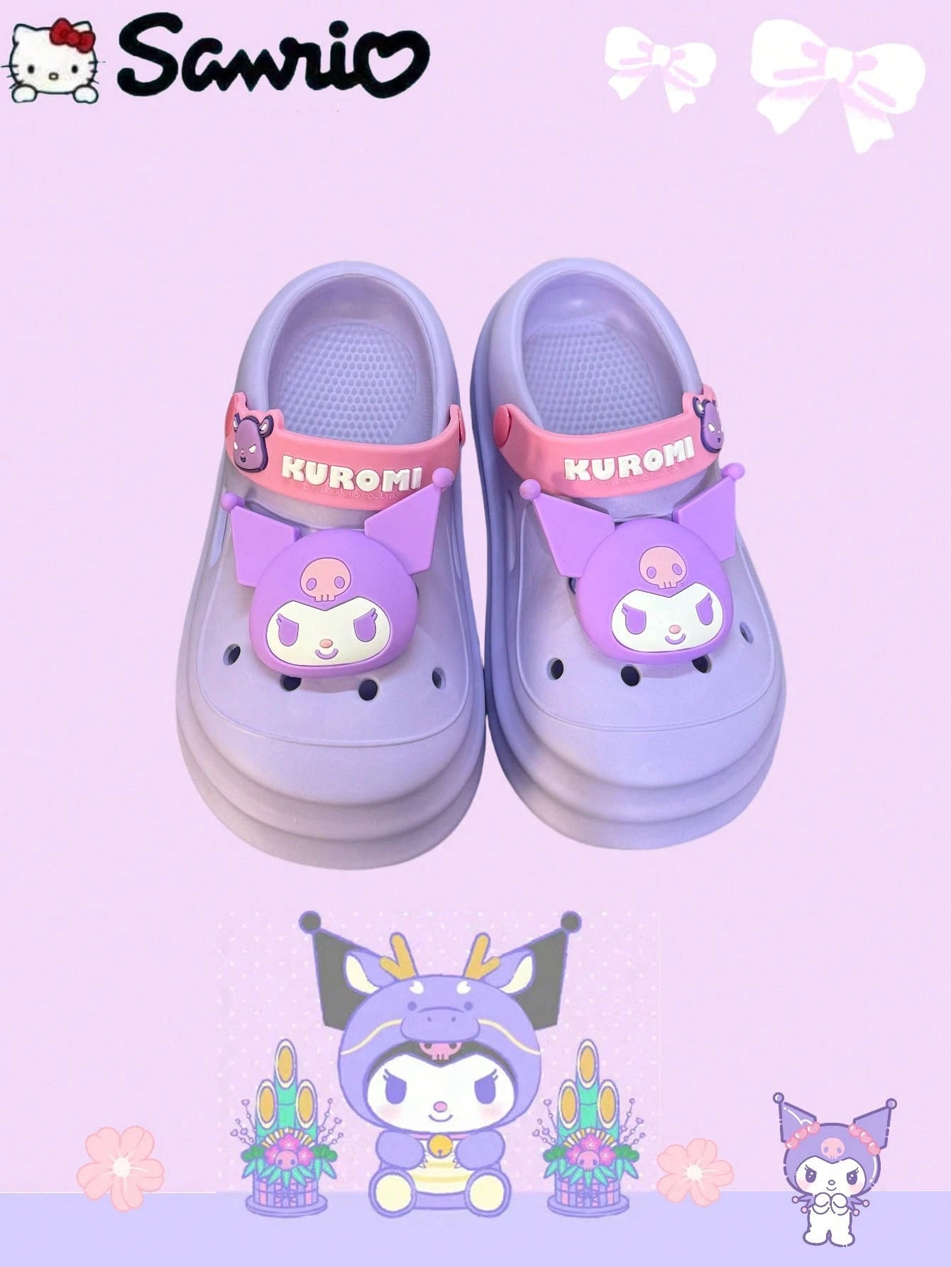 Children's Hole Shoes Cute Cartoon Home Indoor And Outdoor Beach Toe Cap Sandals
