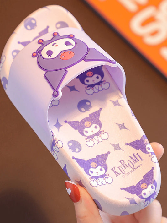 Sanrio Kuromi Cute Cartoon Open Toe Slippers