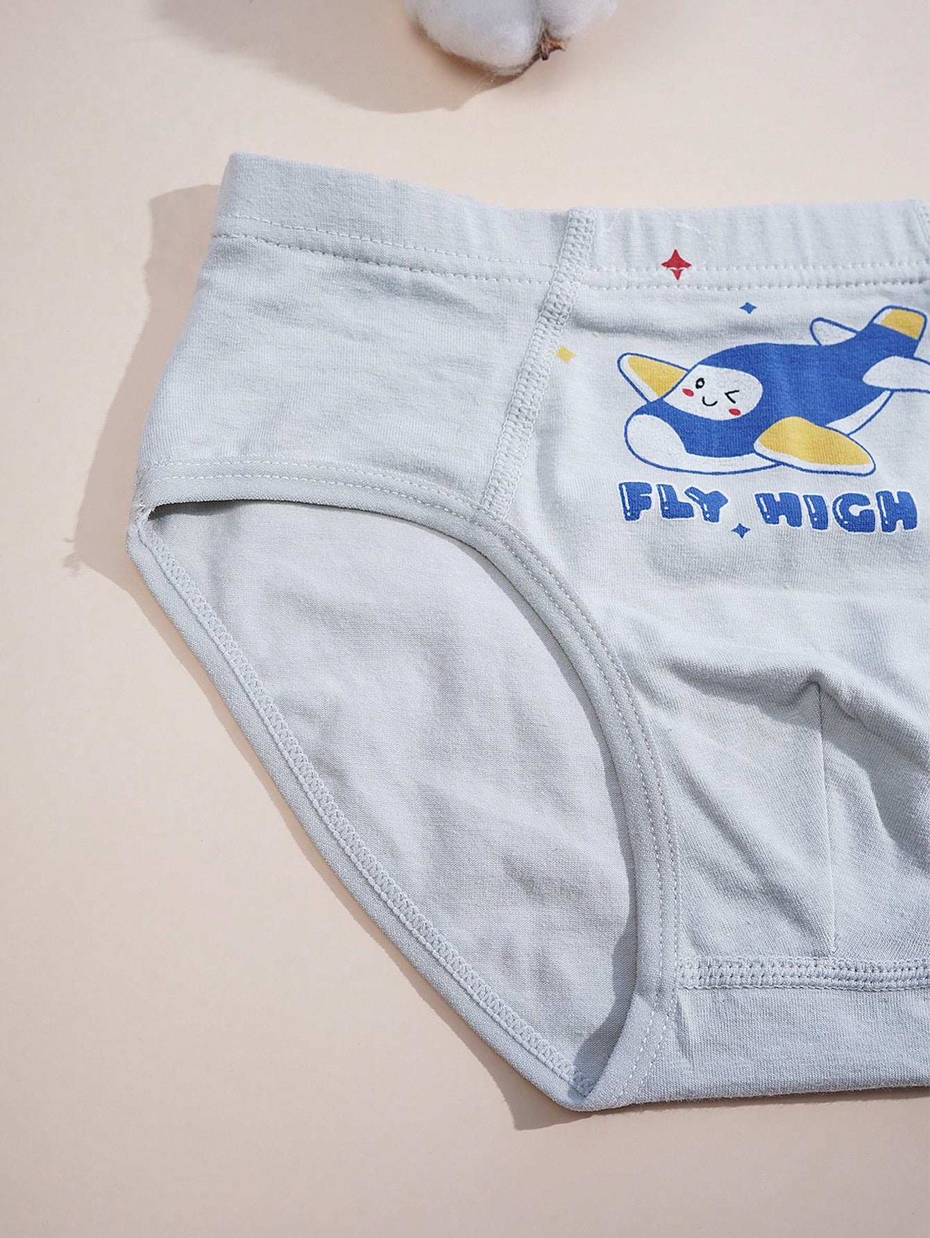 4pcs Young Boys Cartoon Style Soft & Comfortable Briefs