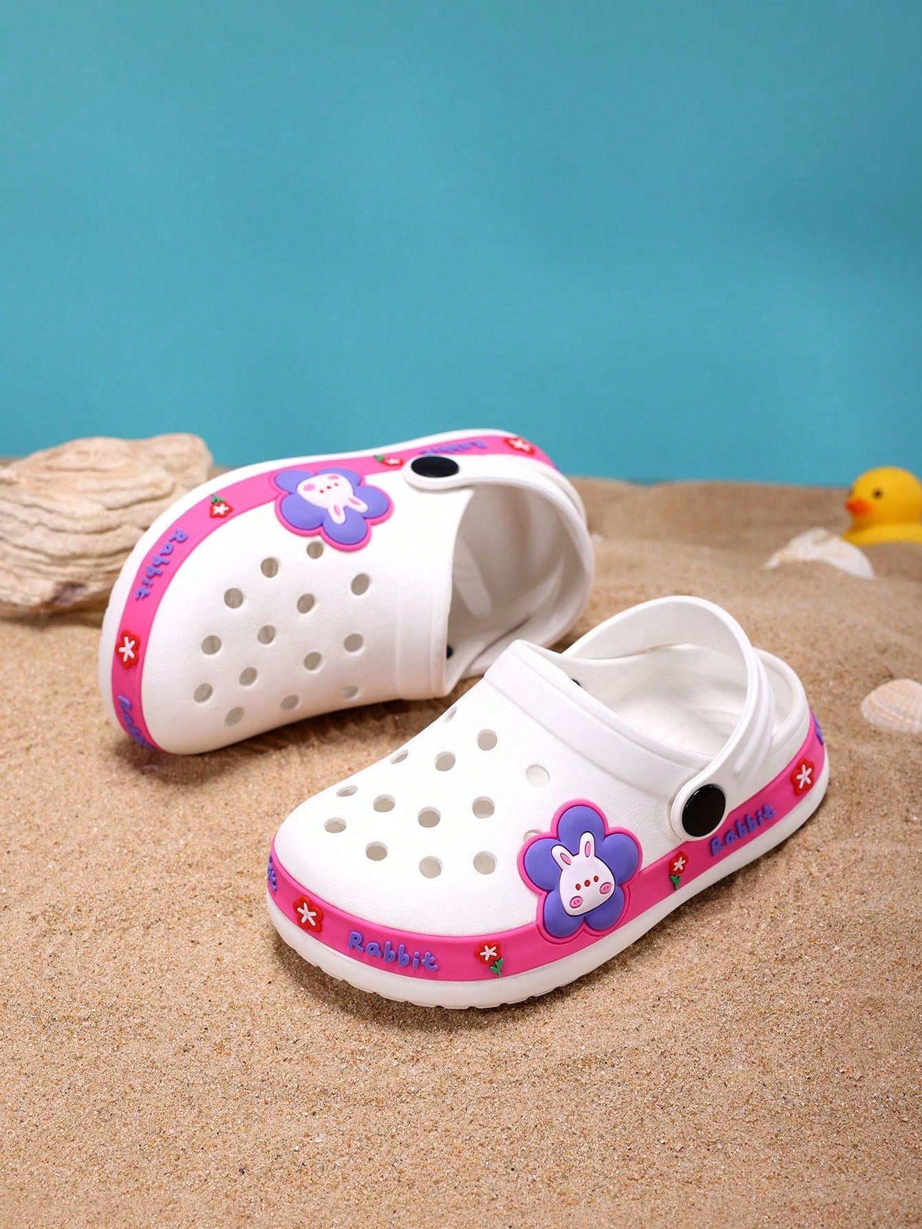 1 Pair EVA Soft Material Anti-Slip, Abrasion Resistant, Round Toe Beach Sandals