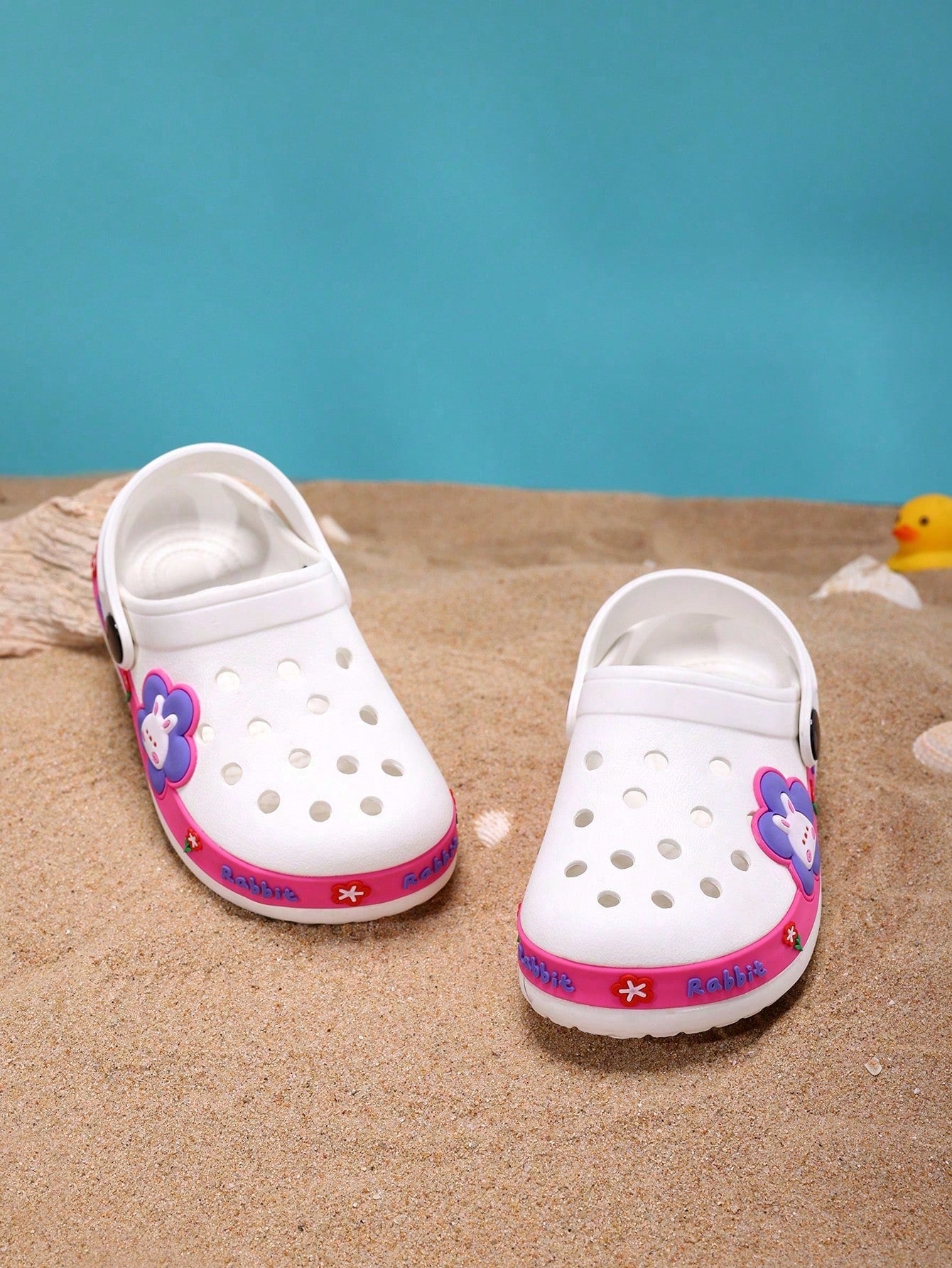 1 Pair EVA Soft Material Anti-Slip, Abrasion Resistant, Round Toe Beach Sandals