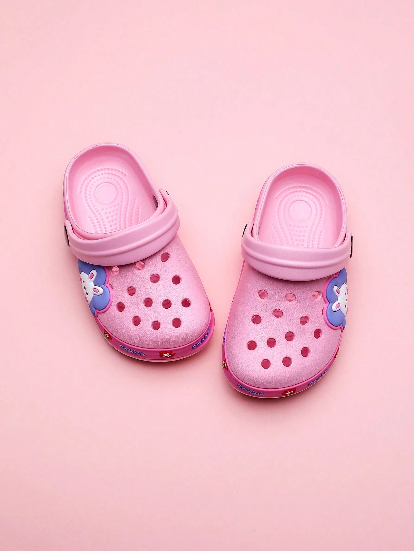 Cartoon Rabbit Hollow Out Backless Slippers