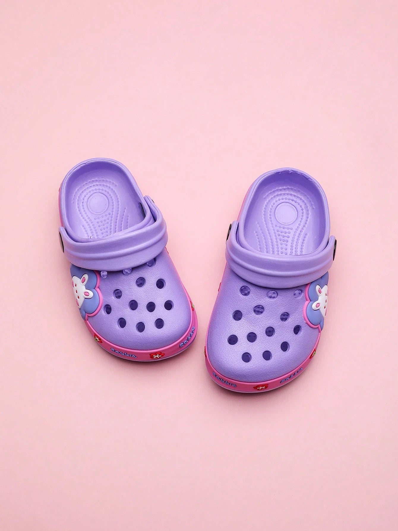 Cartoon Rabbit Hollow Out Backless Slippers
