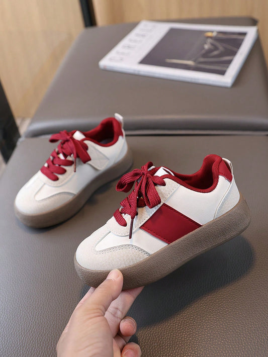 1 Pair Fashionable Kids/Children Casual Sports Sneakers Red