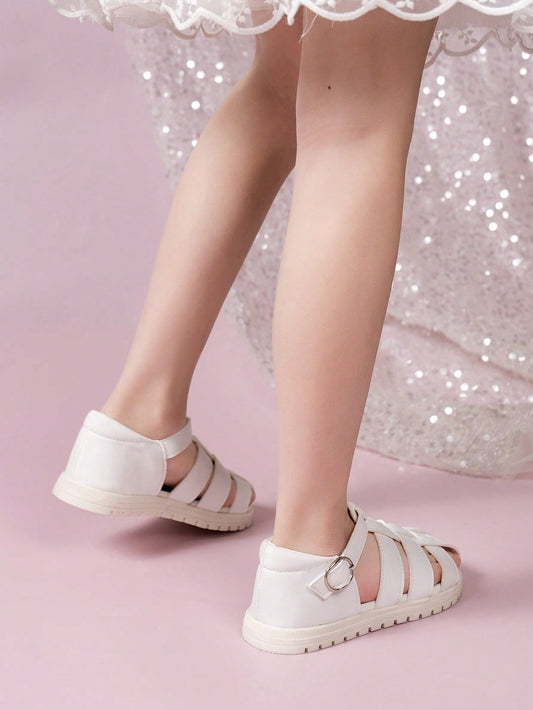 1 Pair Versatile Children Flat Roman Sandals