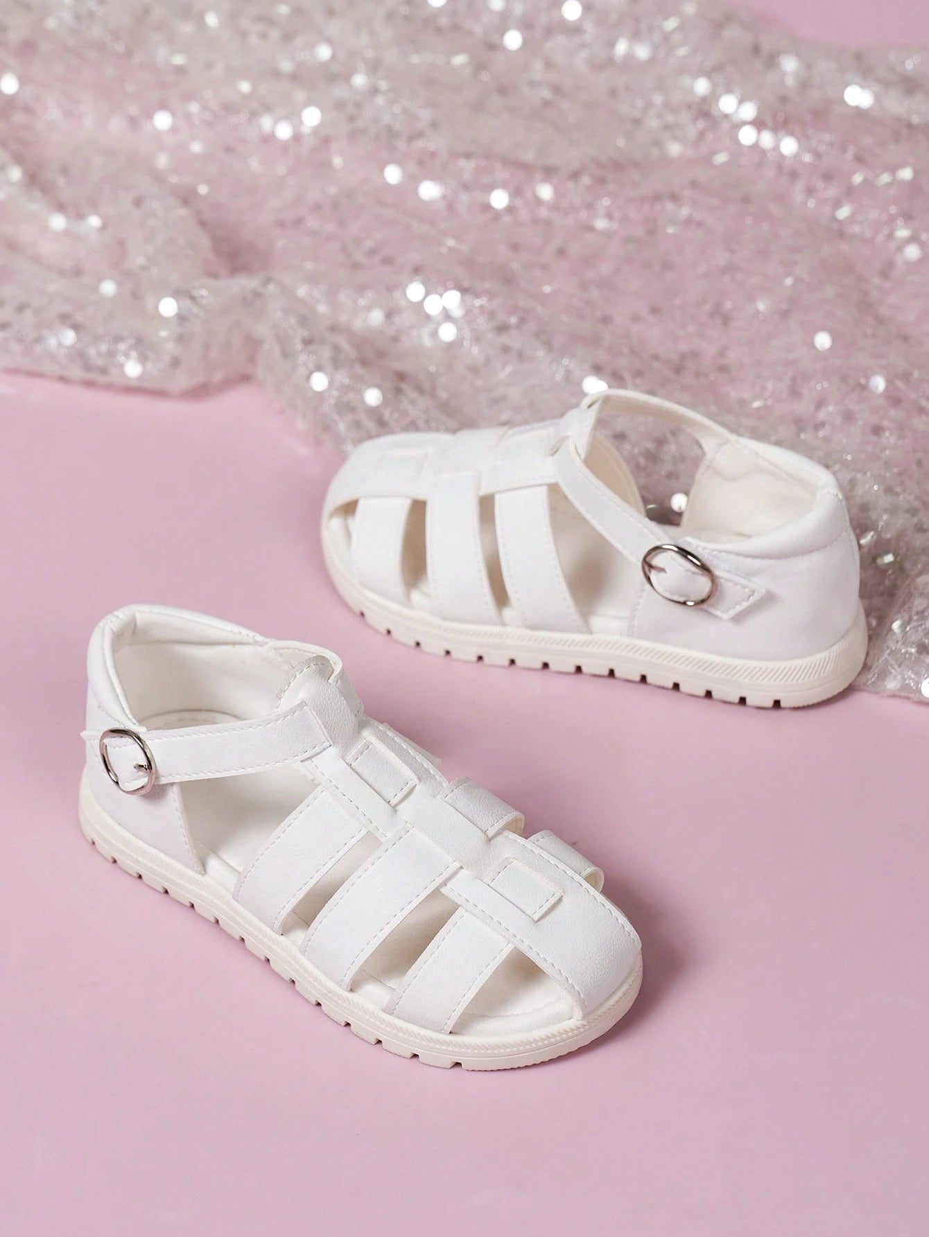 1 Pair Versatile Children Flat Roman Sandals