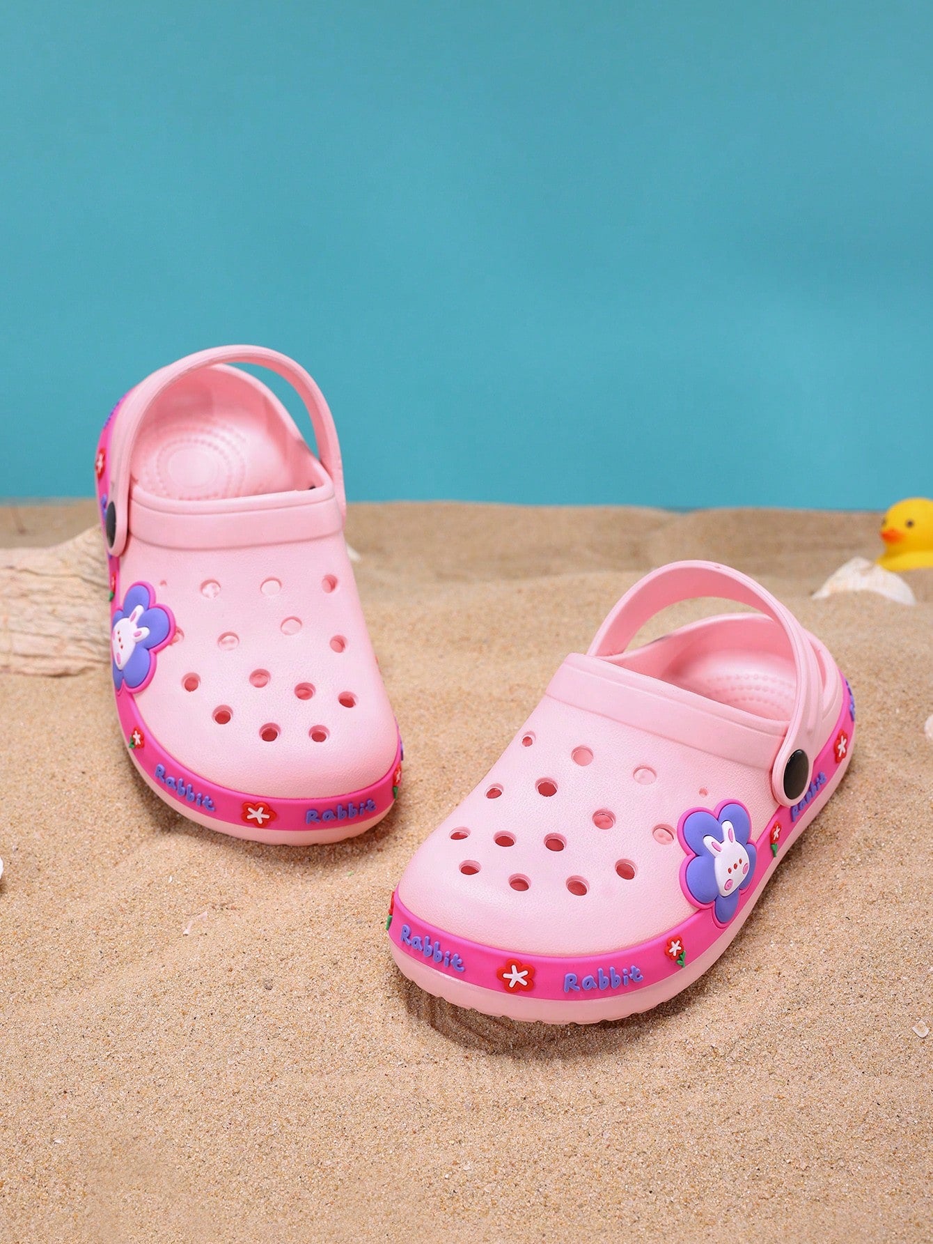 1 Pair EVA Soft Material Anti-Slip, Abrasion Resistant, Round Toe Beach Sandals