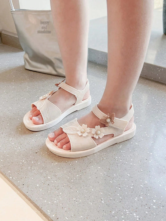 1 Pair Girls Floral Princess Sandals