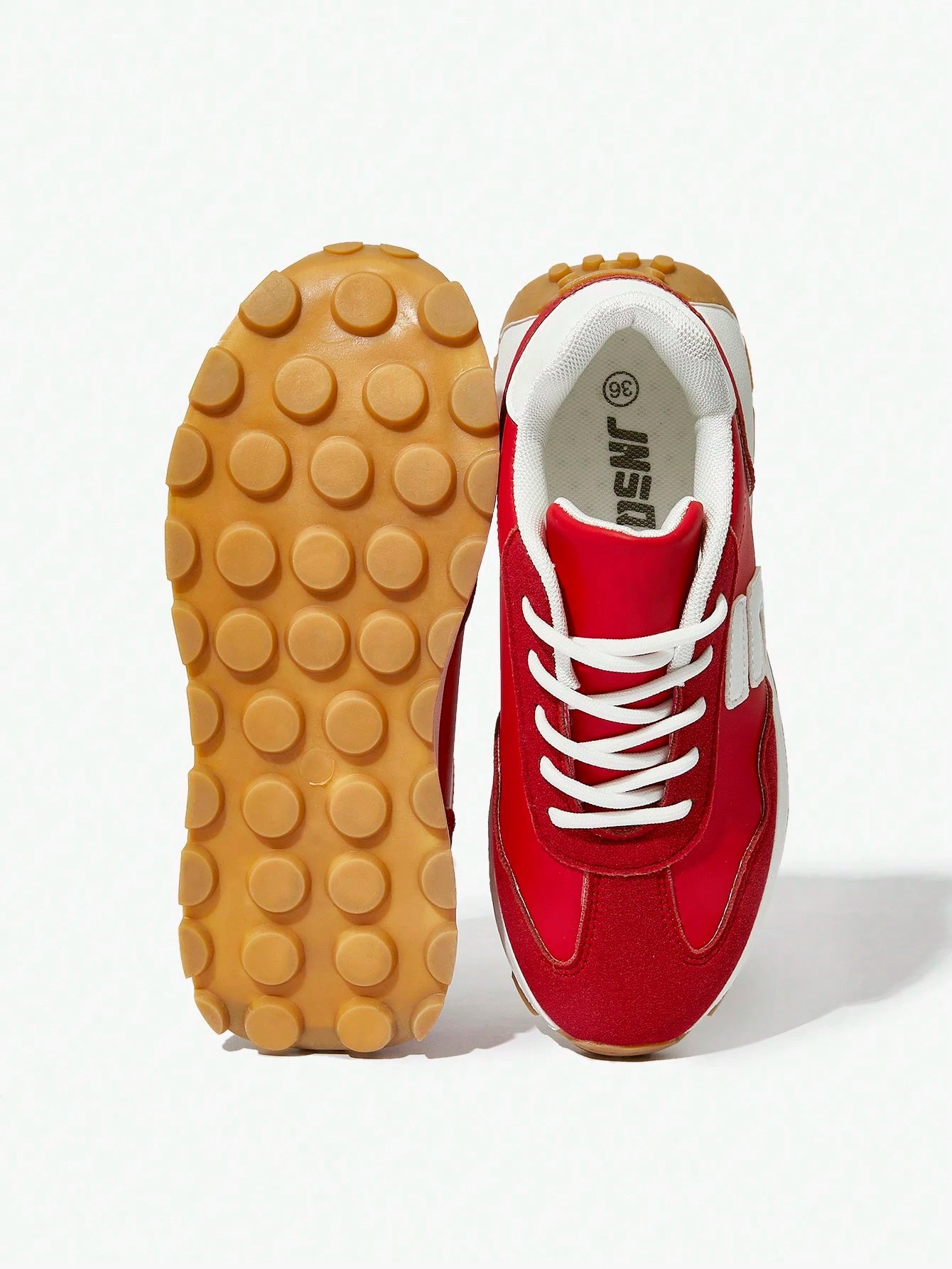 JNSQ Kids Red Retro Casual Comfortable Durable Sport Sneakers