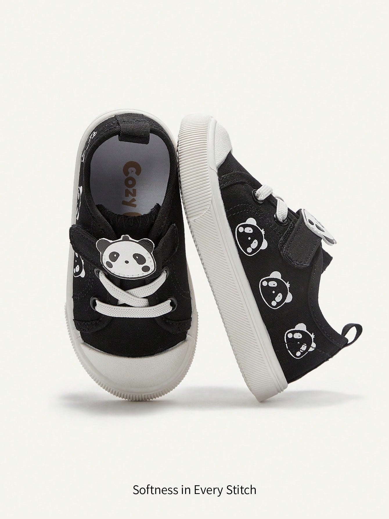 Cozy Pixies 1 Pair Girl Canvas Casual Flat Shoes With Butterfly Pattern