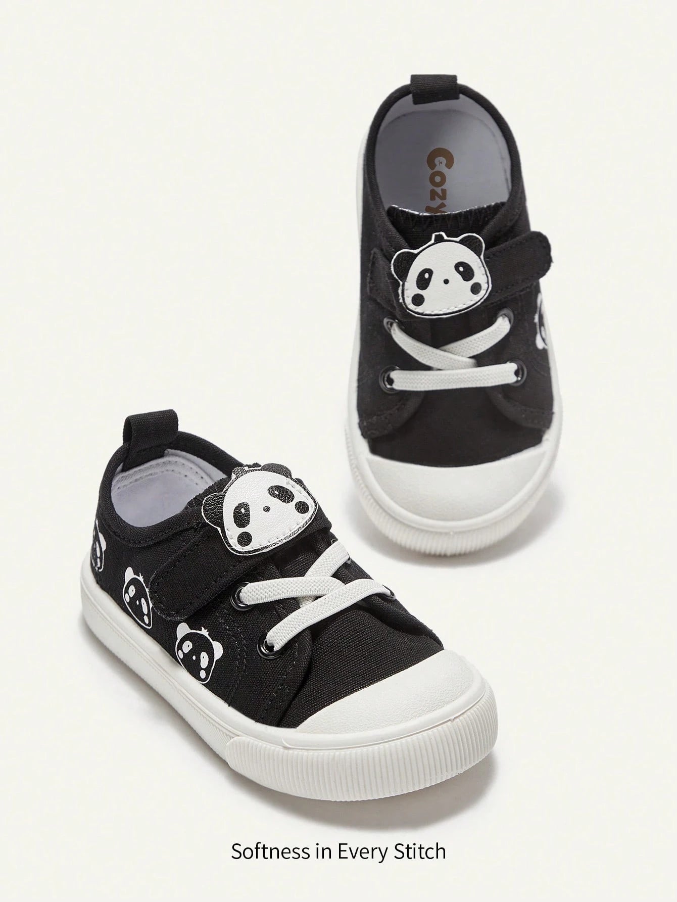 Cozy Pixies 1 Pair Girl Canvas Casual Flat Shoes With Butterfly Pattern