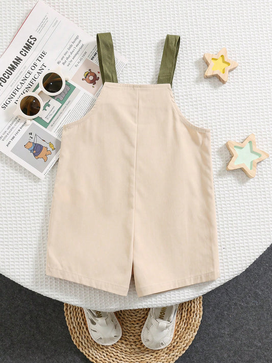 Newborn Baby Boy & Girl Casual Sports Bear Graphic Loose Knit Jumpsuit