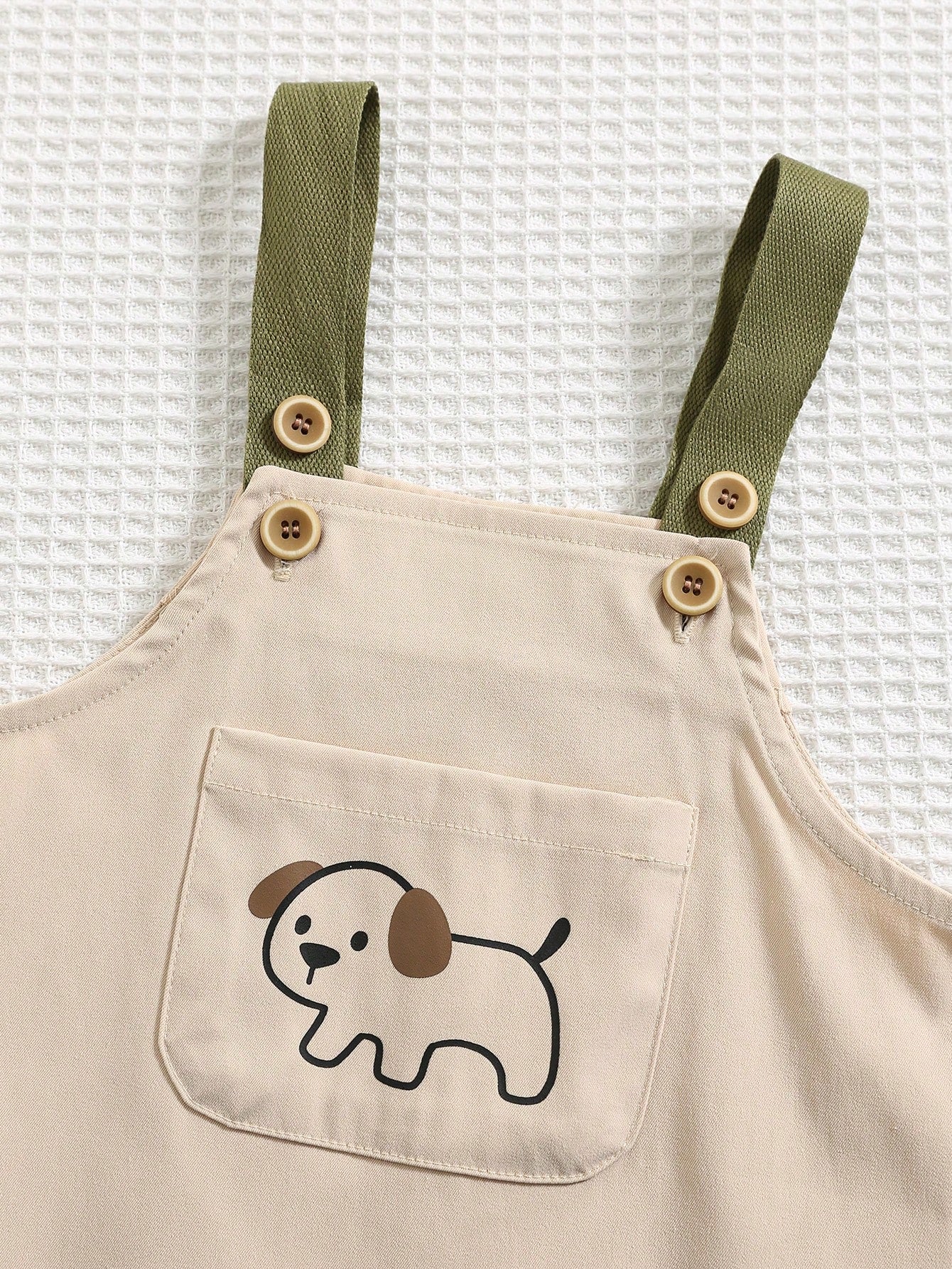 Newborn Baby Boy & Girl Casual Sports Bear Graphic Loose Knit Jumpsuit