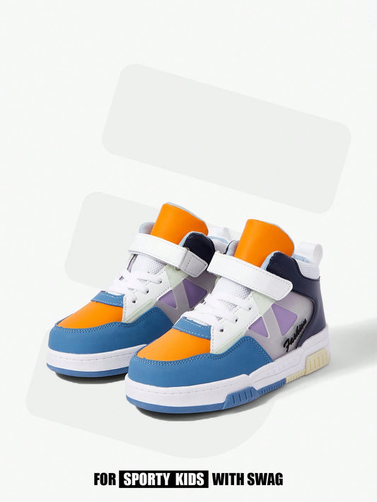 1 Pair Boys' Versatile Trendy Sneakers Multicolor