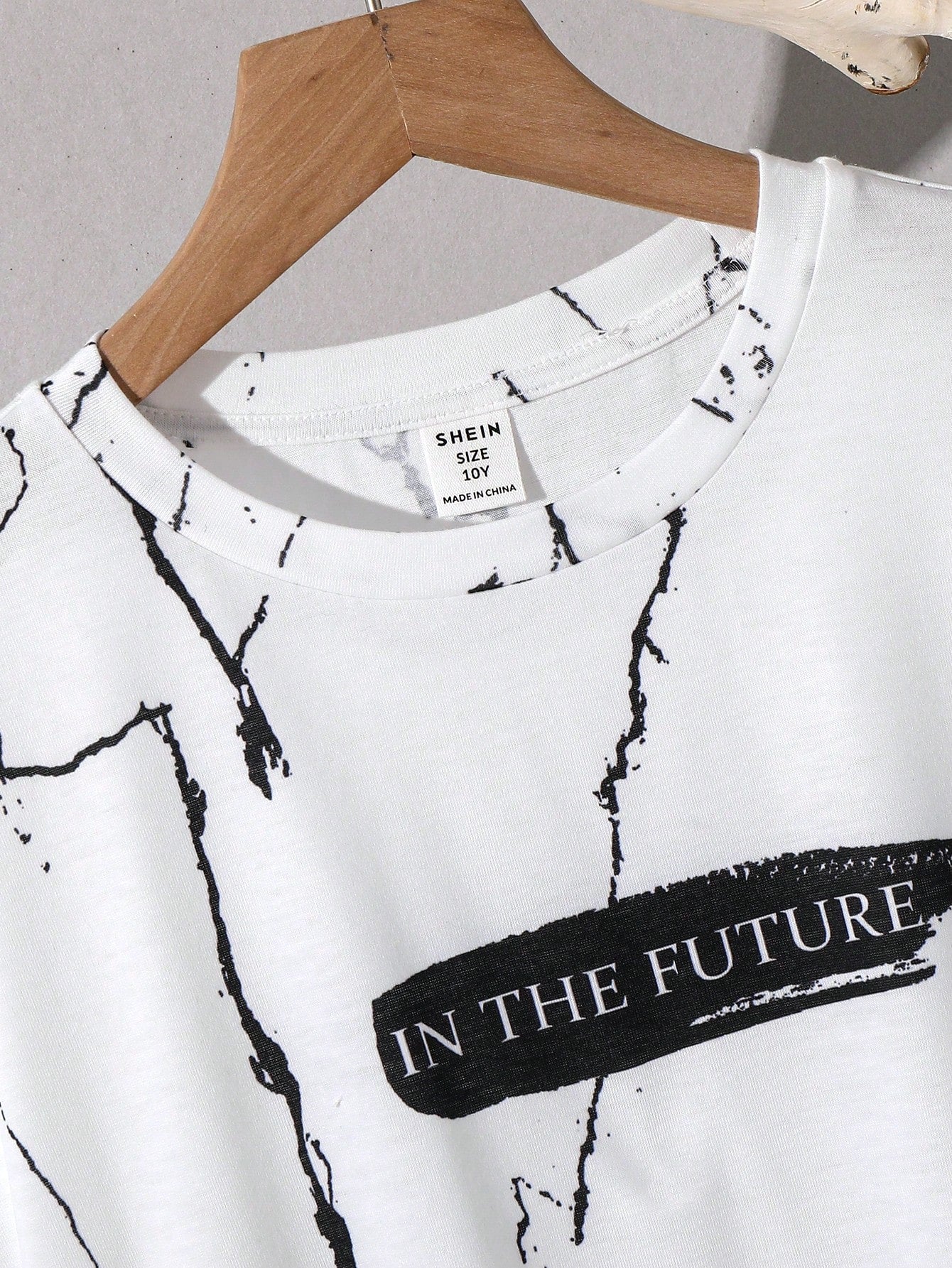 Tween Boy Casual Letter Print Short Sleeve T-Shirt And Shorts Set