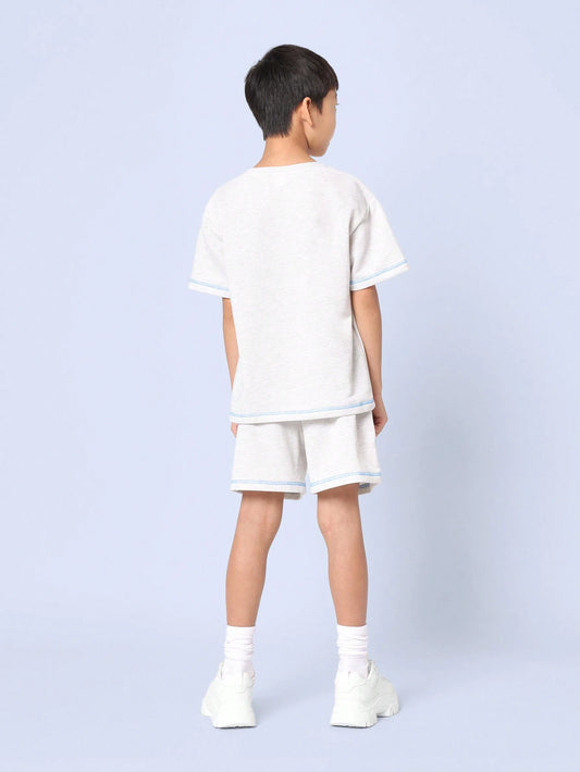 Tween Boys Comfy Regular Fit Short Sleeve Tee And Short