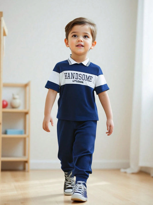 Young Boy 2-Piece Set Royal Blue