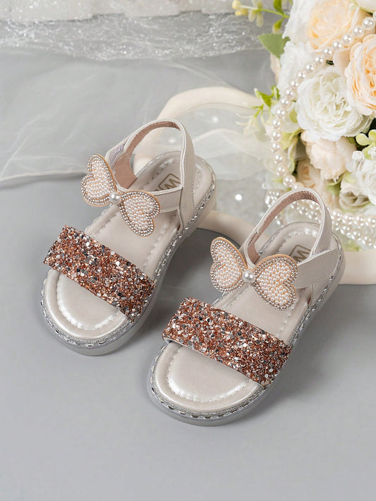 Summer Princess Shoes For Toddler Girls Champagne