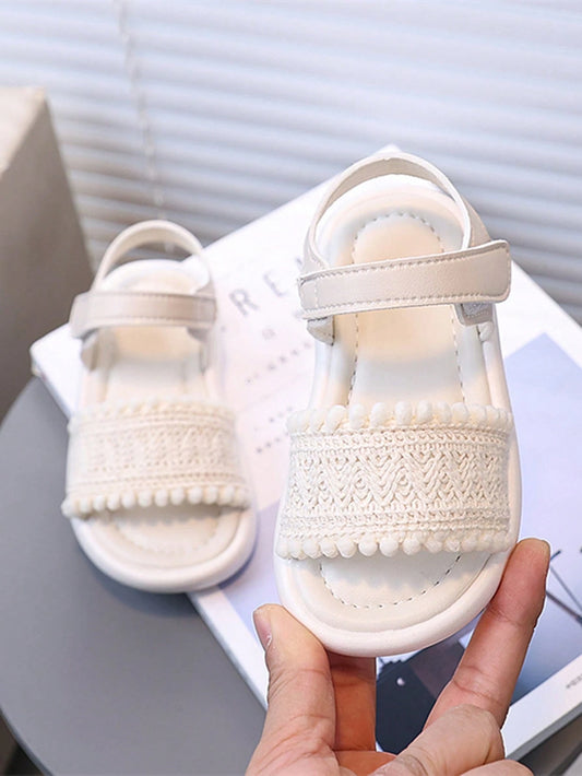 1 Pair Kid Girls' White Summer Princess Shoes