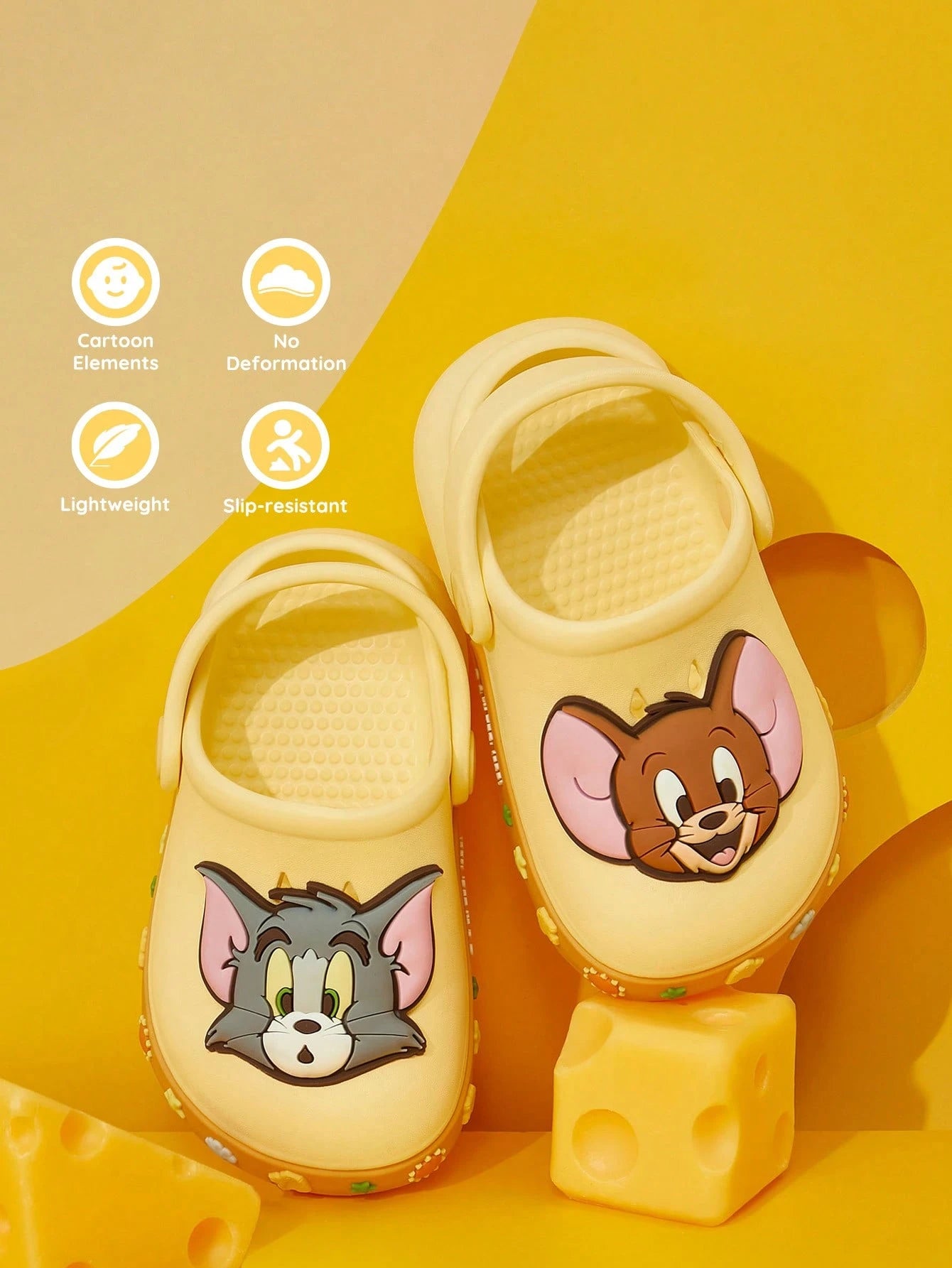 SCOOBY-DOO X SHEIN Cute Dog Pattern EVA Hole Slippers