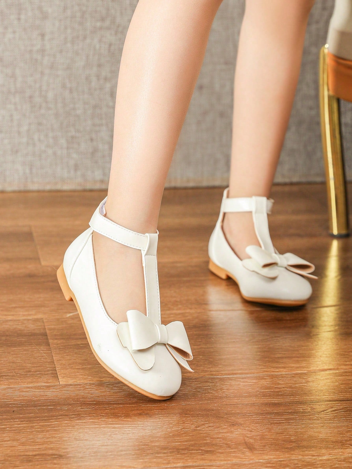White Flat Shoes For Girls