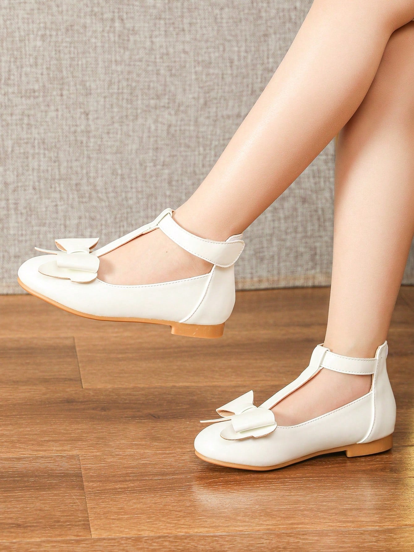 White Flat Shoes For Girls