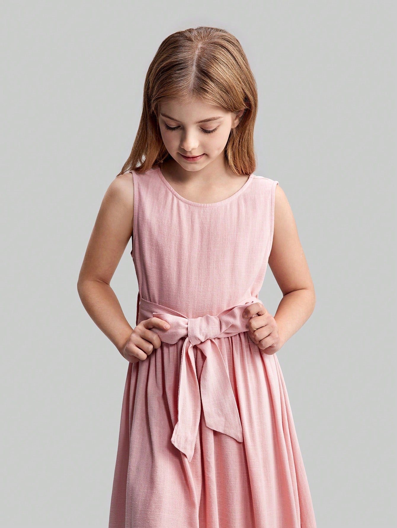 Tween Girls' Casual Butterfly Decor Pullover Dress